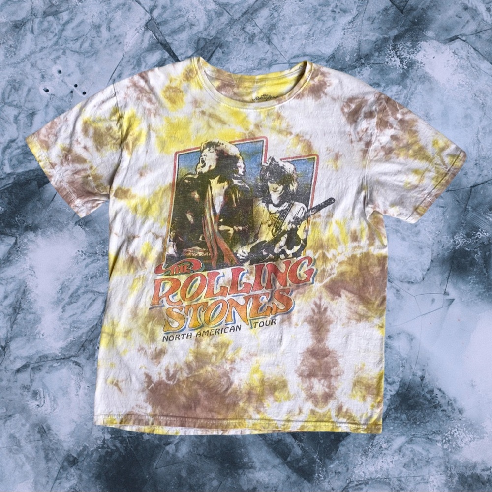 The Rolling Stones Tie Dye Band Tee